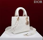 Dior Small Lady My Abcdior Bag Latte Lambskin with Ornamental Motif - 5