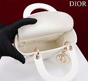 Dior Small Lady My Abcdior Bag Latte Lambskin with Ornamental Motif - 6