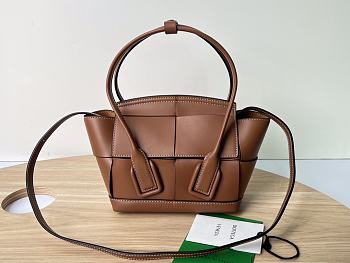 Bottega Veneta Mini Arco Brown Leather with Strap 29x16x6 cm