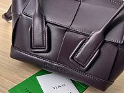 Bottega Veneta Mini Arco Dark Purple Leather with Strap 29x16x6 cm - 3