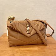 YSL Puffer Small Chain Bag Caramel Quilted Lambskin 29x17x11 cm - 1
