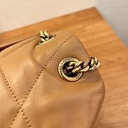 YSL Puffer Small Chain Bag Caramel Quilted Lambskin 29x17x11 cm - 2