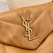 YSL Puffer Small Chain Bag Caramel Quilted Lambskin 29x17x11 cm - 4
