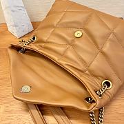 YSL Puffer Small Chain Bag Caramel Quilted Lambskin 29x17x11 cm - 5