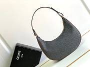 Celine Ava Bag In Textile With Celine & Calfskin Grey/Beige - 3