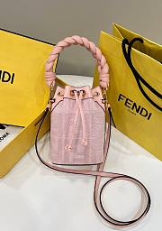 Fendi Mon Tresor Pink FF Canvas Mini Bag size 12x18x10 cm - 1