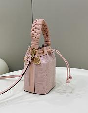Fendi Mon Tresor Pink FF Canvas Mini Bag size 12x18x10 cm - 4