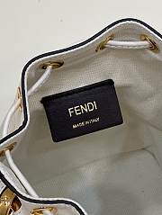 Fendi Mon Tresor White FF Canvas Mini Bag size 12x18x10 cm - 2