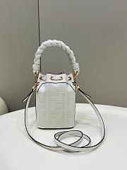 Fendi Mon Tresor White FF Canvas Mini Bag size 12x18x10 cm - 6