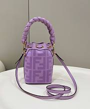 Fendi Mon Tresor Purple FF Canvas Mini Bag size 12x18x10 cm - 4