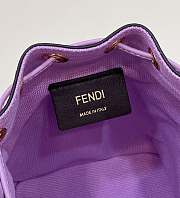 Fendi Mon Tresor Purple FF Canvas Mini Bag size 12x18x10 cm - 3