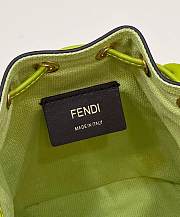 Fendi Mon Tresor Green FF Canvas Mini Bag size 12x18x10 cm - 5