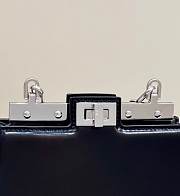 Fendi Peekaboo Cut Petite Black Leather Bag size 20.5 x 14 x 11 cm - 4