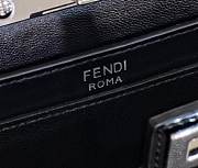 Fendi Peekaboo Cut Petite Black Leather Bag size 20.5 x 14 x 11 cm - 3
