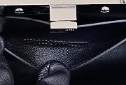 Fendi Peekaboo Cut Petite Black Leather Bag size 20.5 x 14 x 11 cm - 2