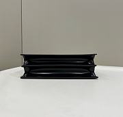 Fendi Peekaboo Cut Medium Black Leather Bag size 34 x 18.5 x 11 cm - 2