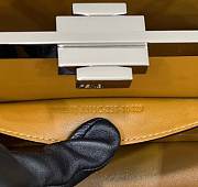 Fendi Peekaboo Cut Medium Brown Leather Bag size 34 x 18.5 x 11 cm - 6