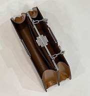 Fendi Peekaboo Cut Medium Brown Leather Bag size 34 x 18.5 x 11 cm - 2