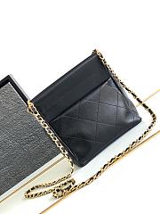 Chanel Small Bucket Bag Black Lambskin, Resin & Gold-Tone Metal - 4