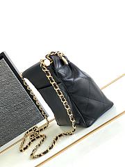 Chanel Small Bucket Bag Black Lambskin, Resin & Gold-Tone Metal - 6