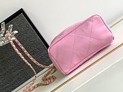Chanel Small Bucket Bag Pink Lambskin, Resin & Gold-Tone Metal - 5