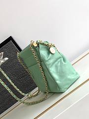 Chanel Small Bucket Bag Mint Lambskin, Resin & Gold-Tone Metal - 4