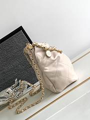 Chanel Small Bucket Bag Beige Lambskin, Resin & Gold-Tone Metal - 2