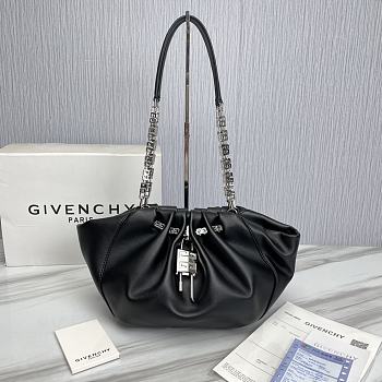 Givenchy Kenny Small Black Leather Shoulder Bag 32 x 22 x 17 cm