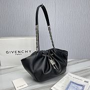 Givenchy Kenny Small Black Leather Shoulder Bag 32 x 22 x 17 cm - 4