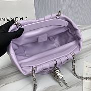 Givenchy Kenny Small Purple Leather Shoulder Bag 32 x 22 x 17 cm - 5