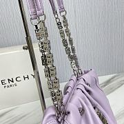 Givenchy Kenny Small Purple Leather Shoulder Bag 32 x 22 x 17 cm - 4