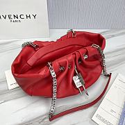 Givenchy Kenny Small Red Leather Shoulder Bag 32 x 22 x 17 cm - 3