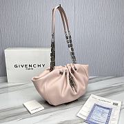 Givenchy Kenny Small Light Pink Leather Shoulder Bag 32 x 22 x 17 cm - 6
