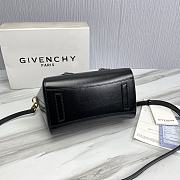 Givenchy Mini Antigona Bag Black Leather & Golden Hardware 23 x 27 x 13 cm - 5