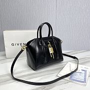 Givenchy Mini Antigona Bag Black Leather & Golden Hardware 23 x 27 x 13 cm - 3