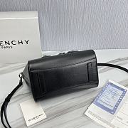 Givenchy Mini Antigona Bag Black Leather & Silver Hardware 23 x 27 x 13 cm - 4