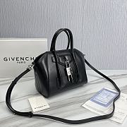 Givenchy Mini Antigona Bag Black Leather & Silver Hardware 23 x 27 x 13 cm - 3