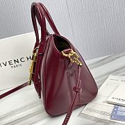 Givenchy Mini Antigona Bag Burgundy Leather 23 x 27 x 13 cm - 6