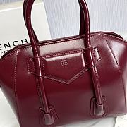 Givenchy Mini Antigona Bag Burgundy Leather 23 x 27 x 13 cm - 2