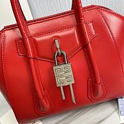 Givenchy Mini Antigona Bag Red Leather 23 x 27 x 13 cm - 3