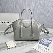 Givenchy Mini Antigona Bag Silver Leather 23 x 27 x 13 cm - 5