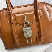 Givenchy Mini Antigona Bag Brown Leather 23 x 27 x 13 cm - 3