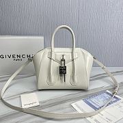 Givenchy Mini Antigona Bag White Leather 23 x 27 x 13 cm - 1