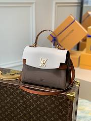 LV Lockme Ever BB White/Brown/Grey Size 28x20x11.5 cm - 1