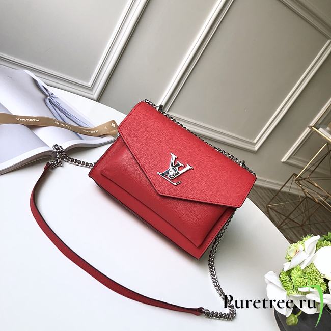 LV Mylockme Chain Bag Red size 22.5 x 17 x 5.5 cm - 1