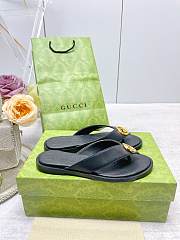 Gucci Women's Interlocking G Thong Sandal Black - 4