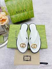 Gucci Women's Interlocking G Thong Sandal White - 2