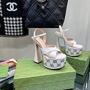 Gucci Women's Interlocking G Studs Sandal White - 2