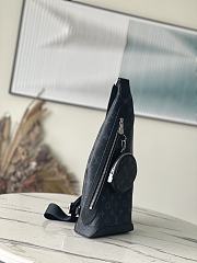 Louis Vuitton Duo Sling Bag Black Monogram Canvas & Taiga Leather M30936 - 4