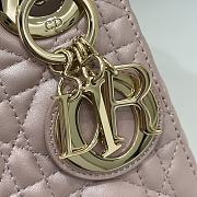 Dior Mini Lady Bag Blush Pink Lambskin Size 17 x 15 x 7 cm - 2